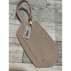 Kendra Scott Luggage Tag bag suitcase gold logo brand new travel